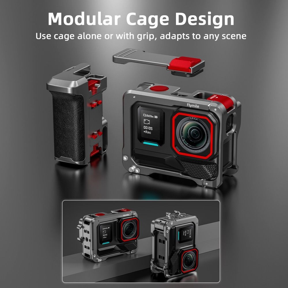 Aluminum Alloy Xplorer Grip Kit Camera Frame Shutter Button Quick Release Camera Grip Handle for