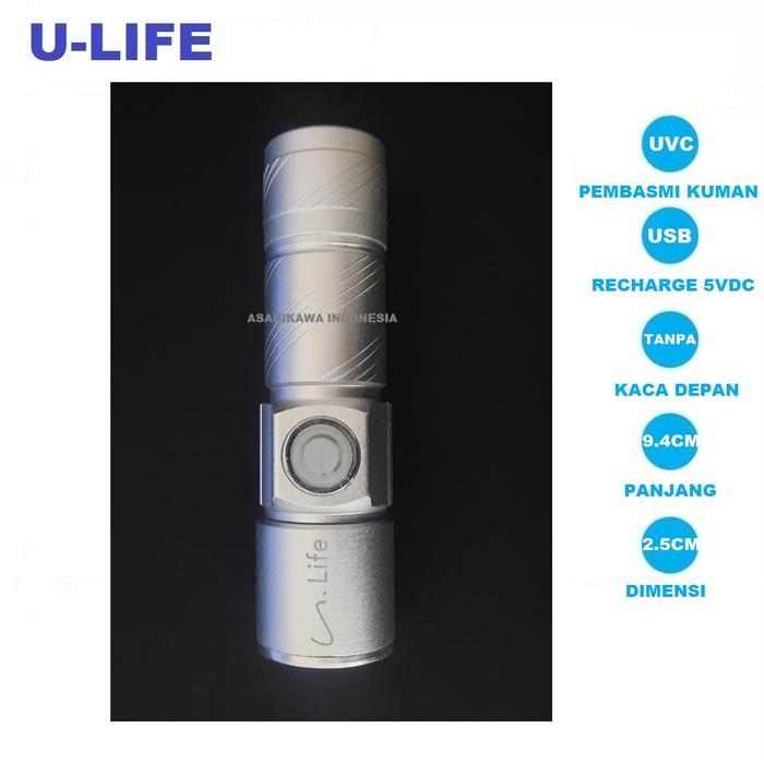 U Life UVC sterilizer senter portable lampu ultraviolet pembasmi virus