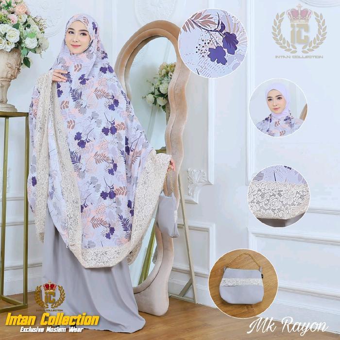 Mukena rayon motif renda street