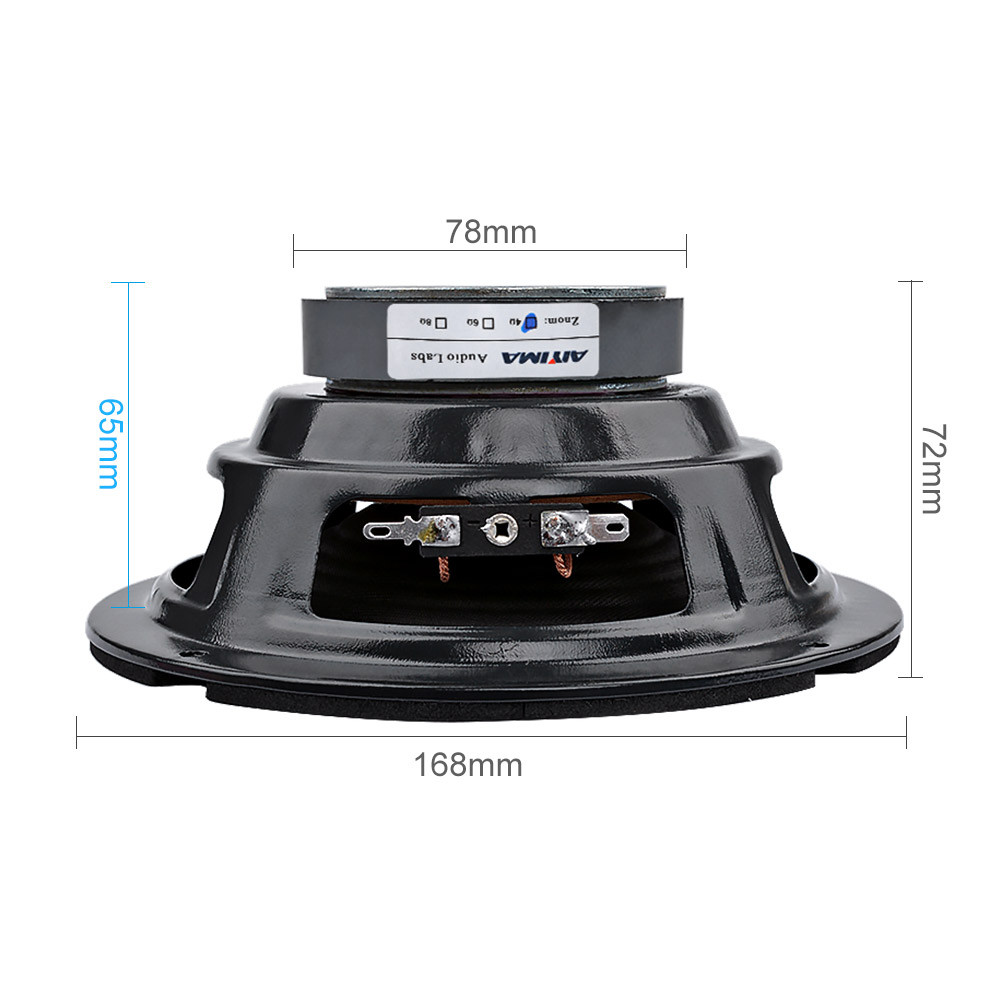 AIYIMA 1Pc 6.5 Inch Midrange Bass Speaker 4 Ohm 150W Audio Music Speakers Woofer LoudSpeaker For