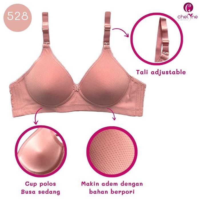Sorella - Bh Wanita Tanpa Kawat B528 Daily Bra - Bh Remaja Bahan Berpori