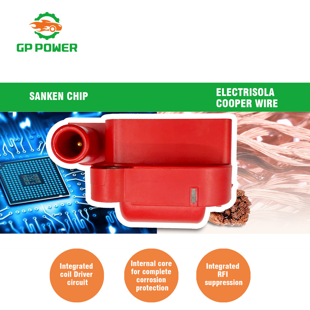 3PCS GP POWER HIGH ENERGY IGNITION COIL PACK 1601587703 FOR SMART CABRIO Roadster Fortwo City-Coupe