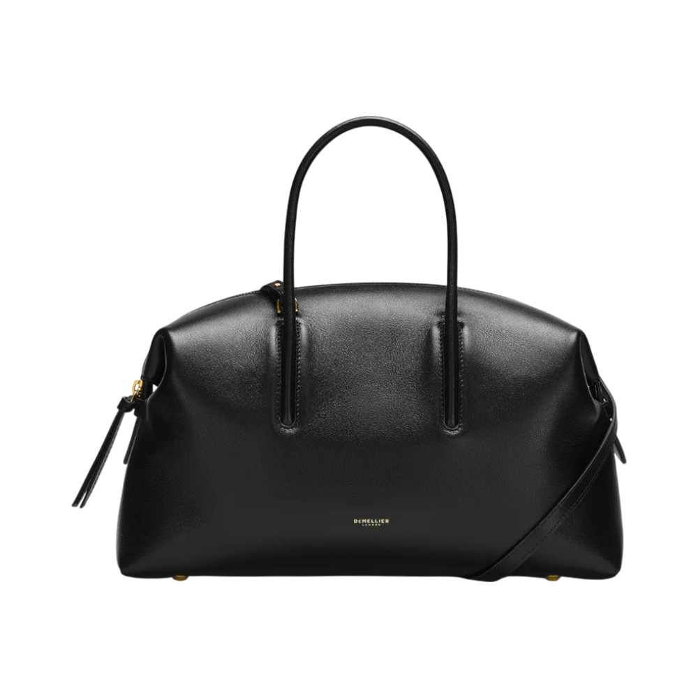 The Midi Stockholm Fine Grain Handbags Black