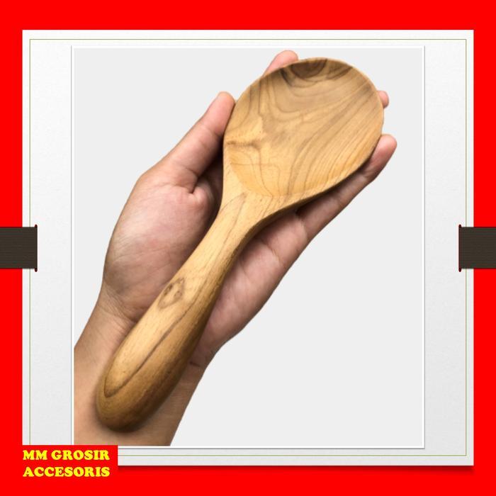 Centong Nasi Kayu Jati / Centong Kayu / Centong Nasi Co