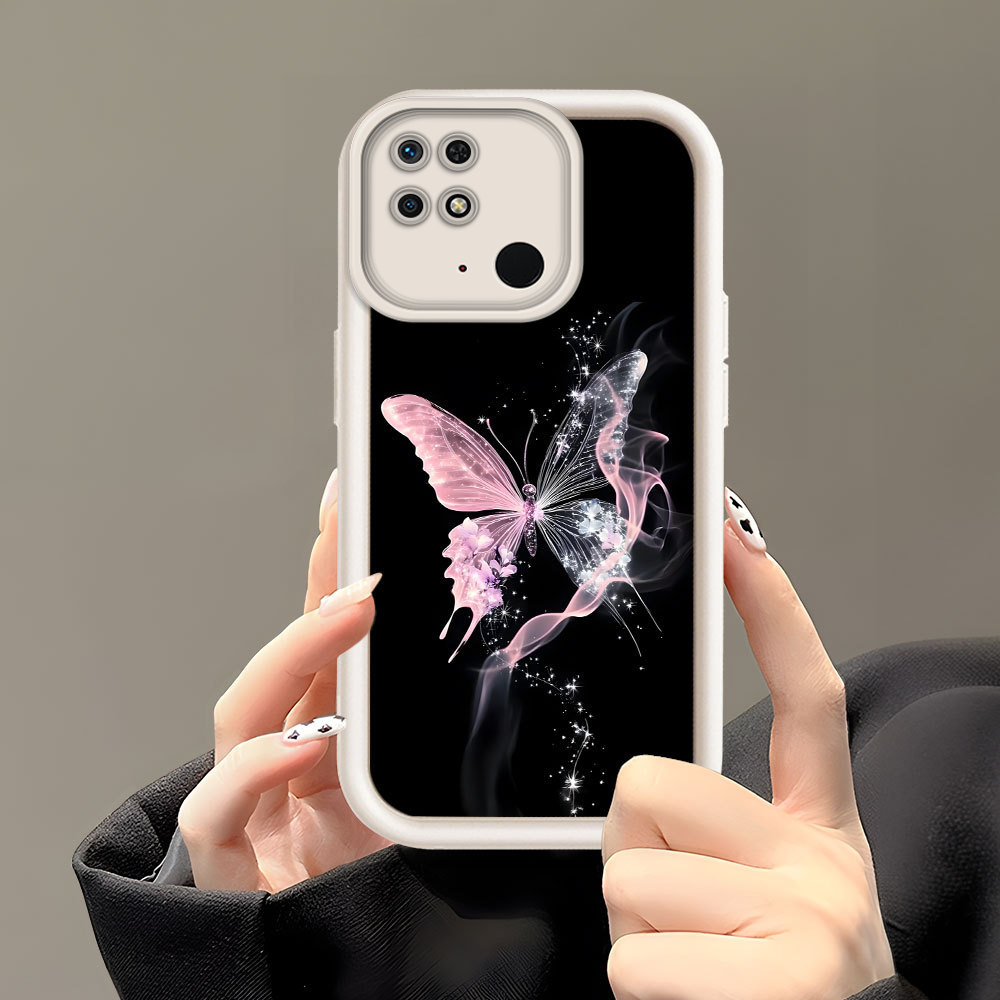 Casing Hp Untuk Xiaomi Redmi 10C Phone Case Softcase Soft Imut Kesing Kupu Cassing DXH30 6164 TY