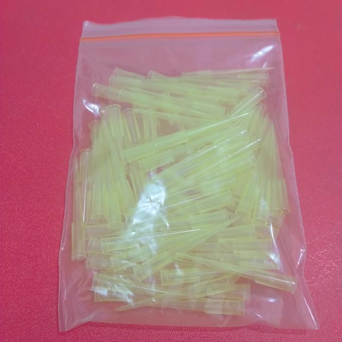 JTTOP" YELLOW TIPS FOR MIKROPIPET 10-100 UL. KEMASAN 100 PCS