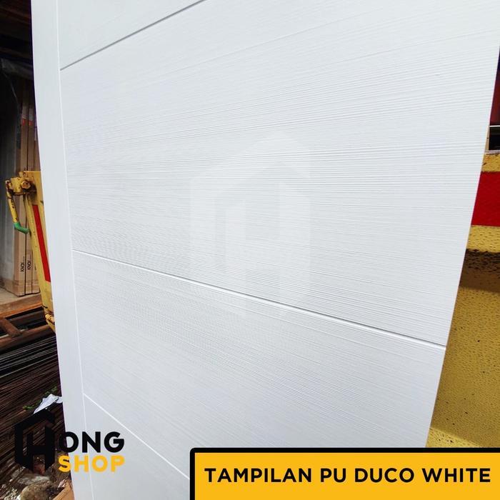 PROMO PINTU GESER/SLIDING HDF WOODONE PU DUCO FINISH SET (REL+HANDLE+KUNCI)