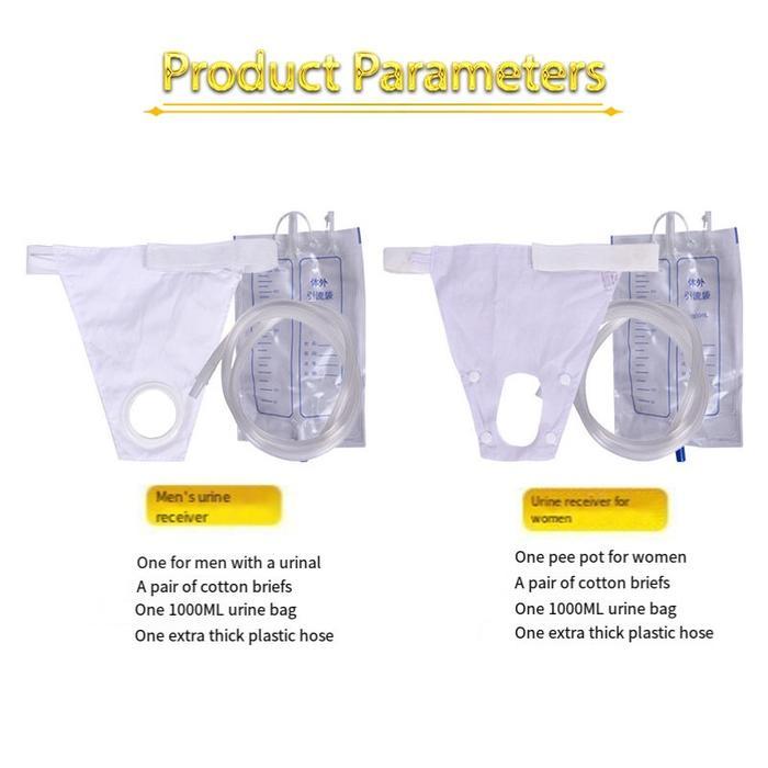 Urine External / Alat Bantu Kantong Kencing Untuk Pria & Wanita Set Dgn Urine Bag