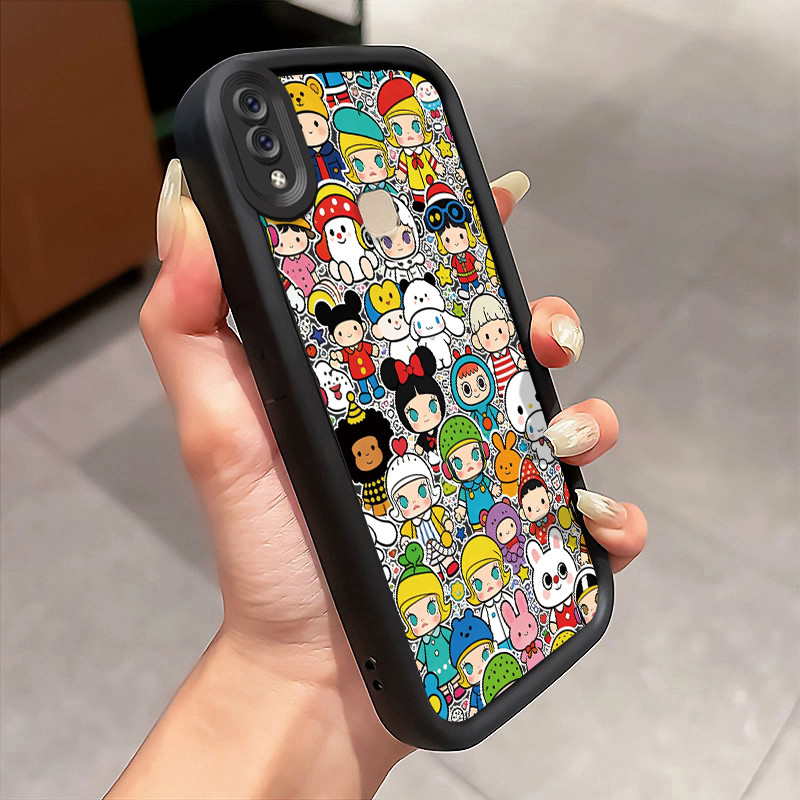 Casing Hp Untuk VIVO V9 V9 Pro V9 Youth Y85 Y85A Z1i Z3X Case Gaya Blind Box dengan Karakter Terkena