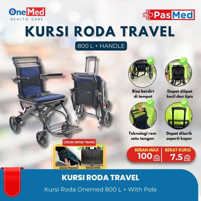 ONEMED Kursi Roda Traveling Plus Pole FS 800 L - 800L Biasa