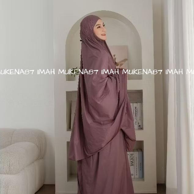 TERLARIS (free sajadah) Mukena Mini Travel 2 in1 Parasut Korea Premium Mukenah Traveling Simple