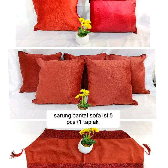 sarung bantal sofa 50x50/sarung bantal sofa 45x45 polos