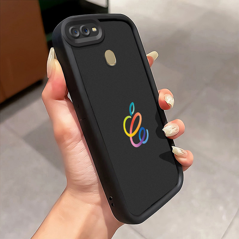 Casing Hp OPPO A7 OPPO A5s OPPO A12 OPPO A12S A11k Case Case with Colorful Garis Note Kasing silikon