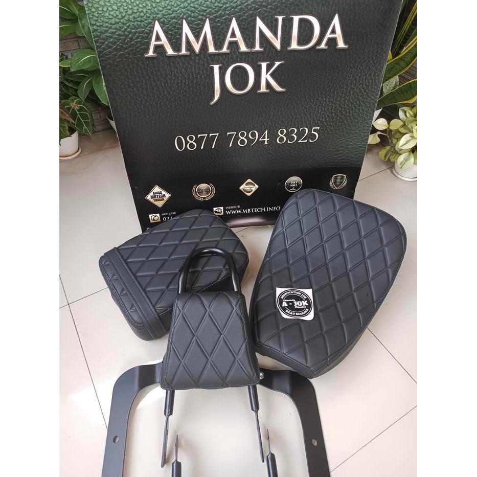 JOK DAN SANDARAN MODEL SISSY BAR BENELLI MOTOBI 200 EFI