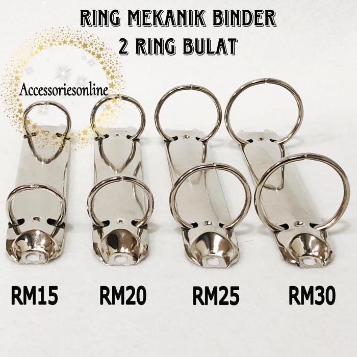 Ring mekanik binder agenda mekanik 2 ring bulat - 1 pcs