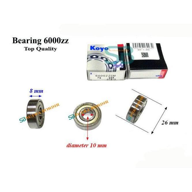 BEARING 6000ZZ KOYO JAPAN BEARING 6000ZZ KOYO JAPAN BEARING 6000Z JEPANG KOYO BEARING 6000Z COVER