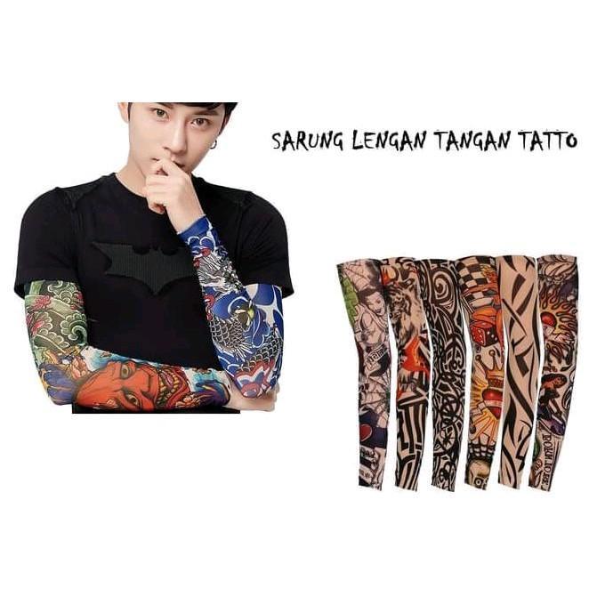 Sarung Tangan Lengan Tato - Manset Tangan Motif Tato