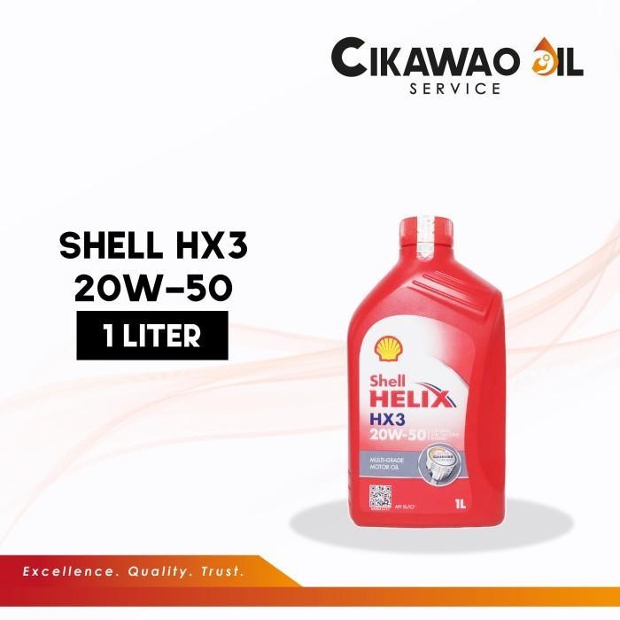 Oli Mobil Shell Helix HX3 / HX 3 20W-50 1 Liter Botol