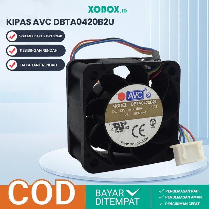 Kipas Fan AVC Laptop Processor DC 12V 0.50A DBTA0420B2U 4cm High Speed KIPAS_AVC