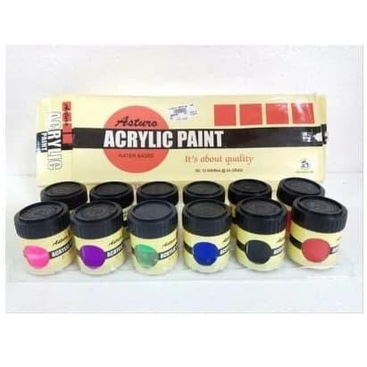 Cat Akrilik / Acrylic Paint Asturo Set 12 Warna