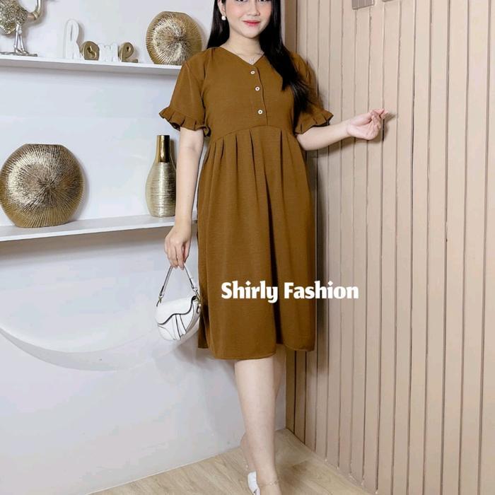 TERLARIS DRESS DASTER KANCING BUSUI PANJANG SELUTUT JUMBO POLOS