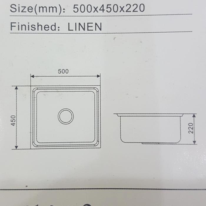 KITCHEN SINK BAK CUCI PIRING LAVENOA LV0916