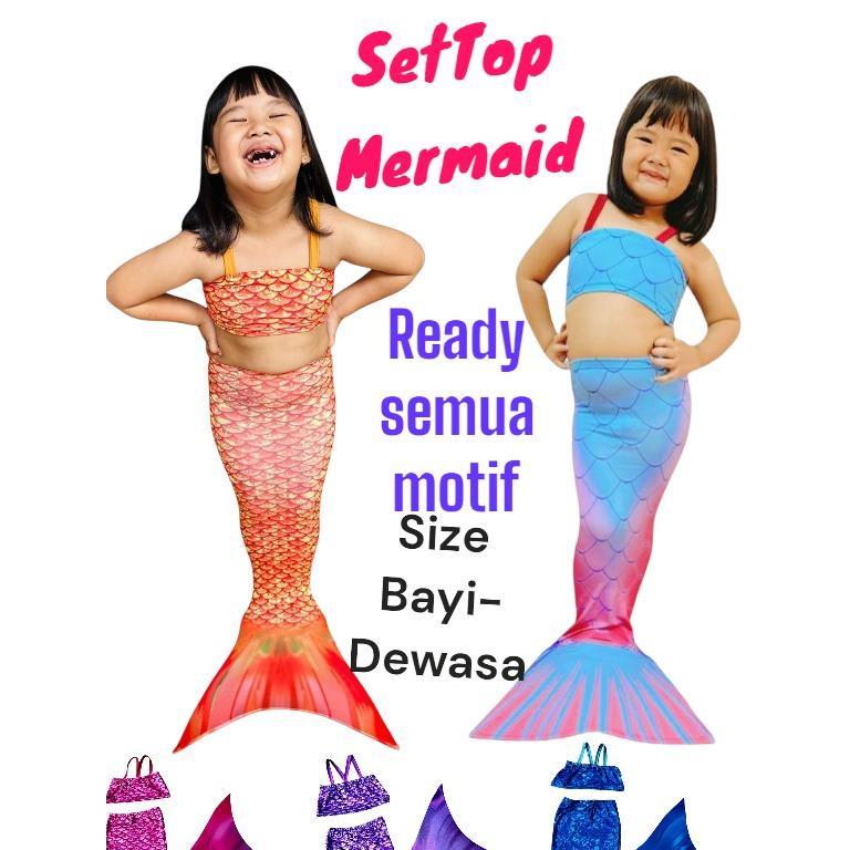 Promo Kostum Mermaid Ekor Duyung Anak Perempuan Settop Original