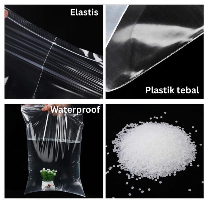 maniz Plastik Klip Ziplock BESAR Isi 100 12X20 16X25 20x30 Kantong Packaging Baju 25X35 30X40 35X45