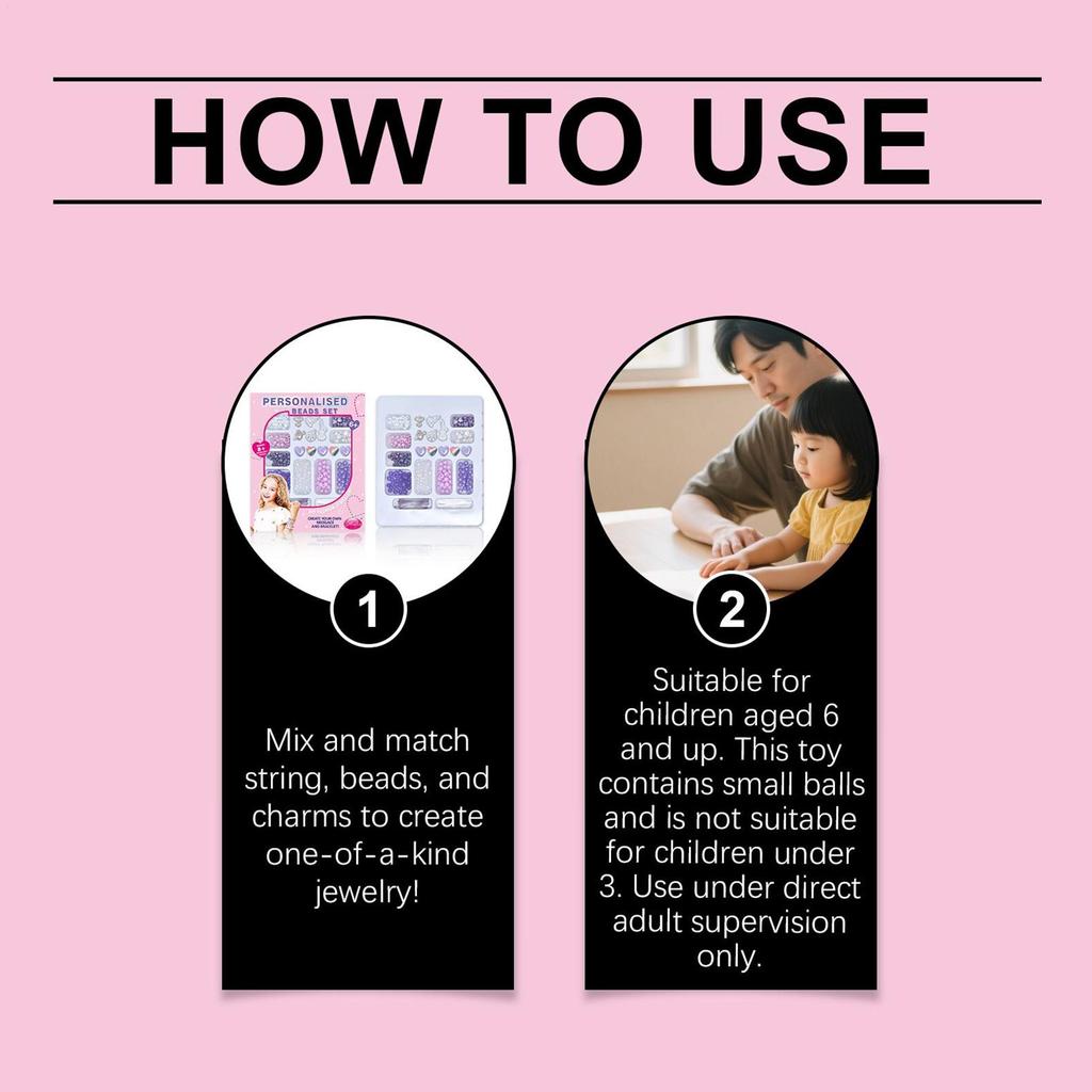 Bracelet Making Kit Charm Jewelry Making Kit Creative Interactive Crafts Accessories Kids Toys For