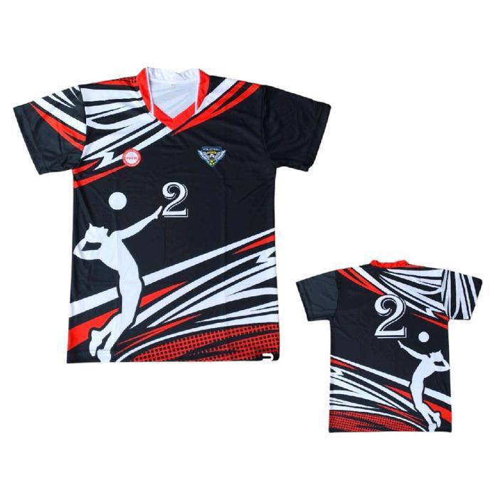 ORIGINAL Jersey voli pria full printing/baju voli atasan pria full printing READY STOCK