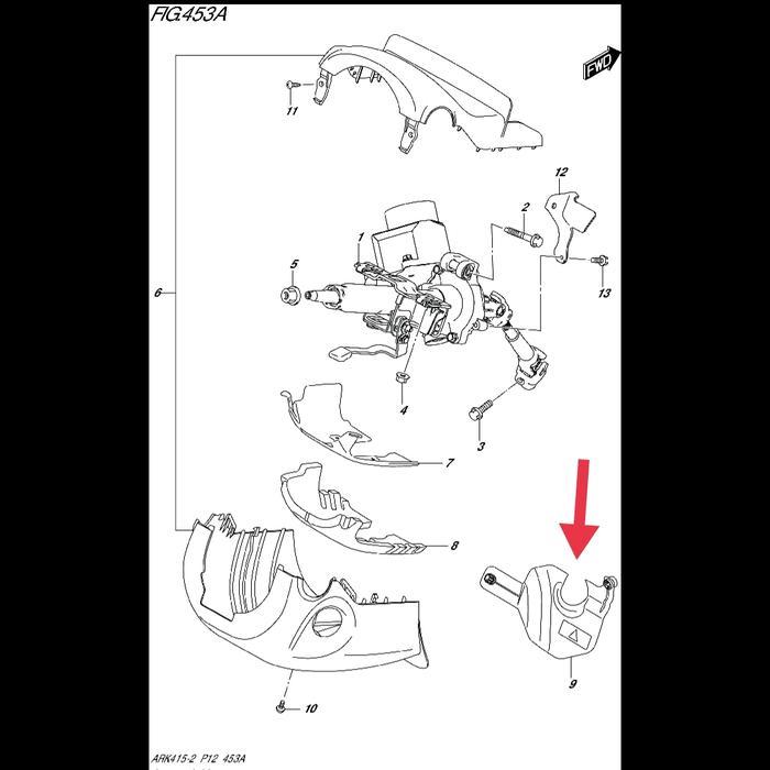 Plastik Cover Bawah Stir All New Ertiga 2019 - On Original Asli Partt