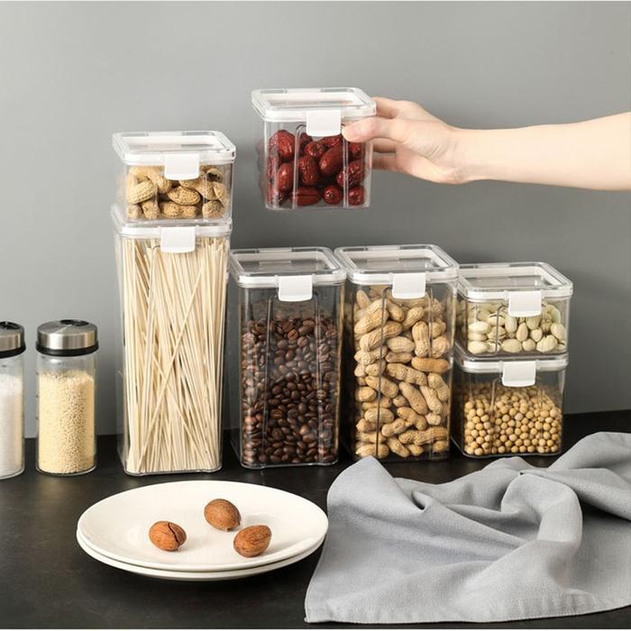toples tempat penyimpanan sereal tepung kedap udara food storage