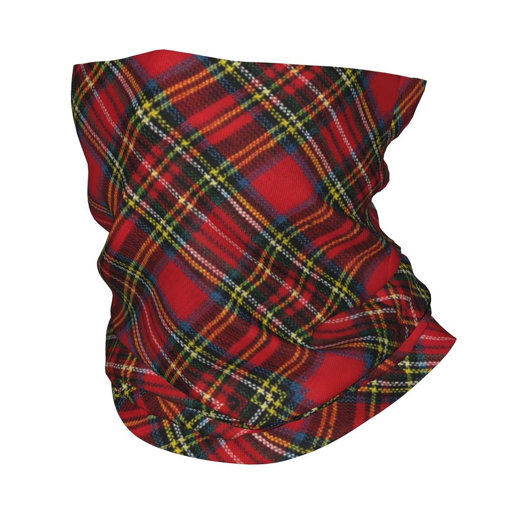 Custom Stewart Royal Scottish Tartan Winter Headband Neck Warmer Men Women Ski Hunting Tube Scarf