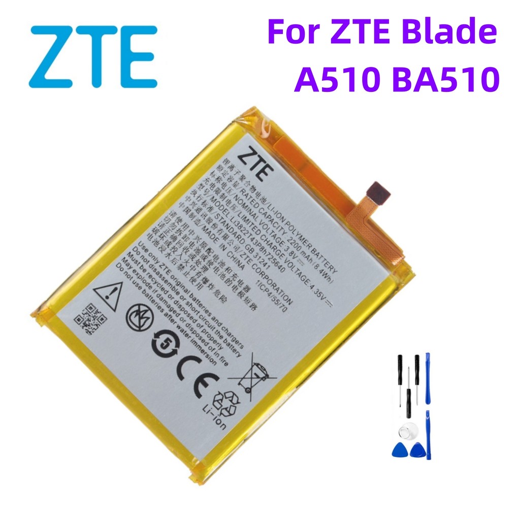High Quality Li3822T43P8h725640 2200mAH Original Phone Battery For ZTE Blade A510 BA510 Mobile Phone