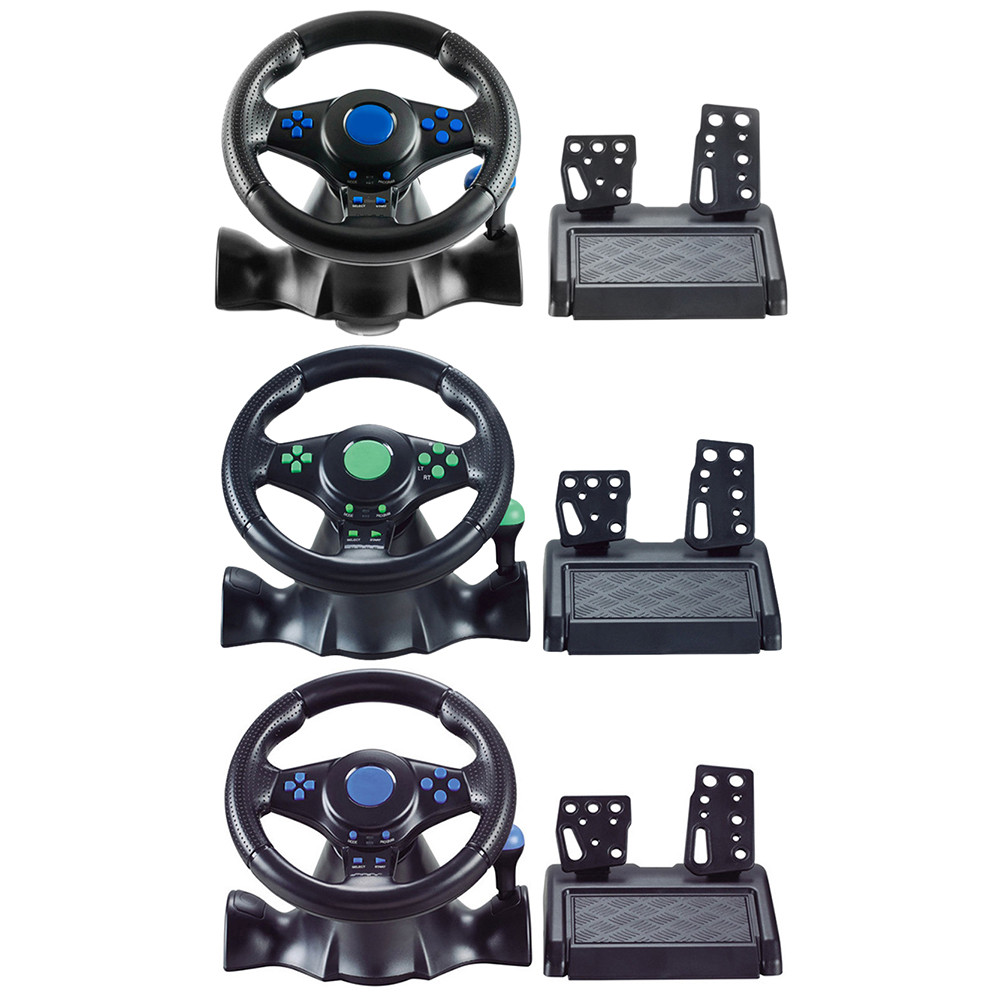 Racing Wheel & Pedals Dual Clutch Launch Control Computer USB Car Steering-Wheel for Switch/xbox One