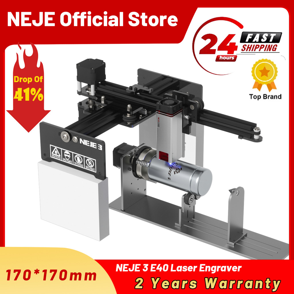 NEJE 3 40W-80W Metal Carving Diode Laser Engraver Cutter,Laser Engraving Cutting Machine, 3D Wood CN