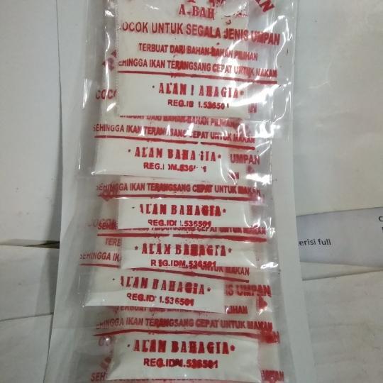 bubuk biang susu abah campuran umpan mancing 1 renteng isi 10