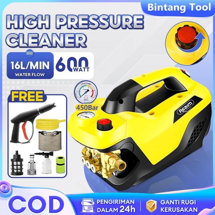 Reaim Jet Cleaner Mesin Cuci Steam Mobil Dan Motor /Alat Steam Cuci Motor & Mobil / Pressure Washer