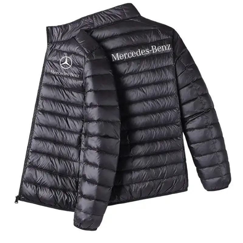 Mercedes-Benz winter short cotton-padded jacket, floral cotton jacket, Korean-style fashionable