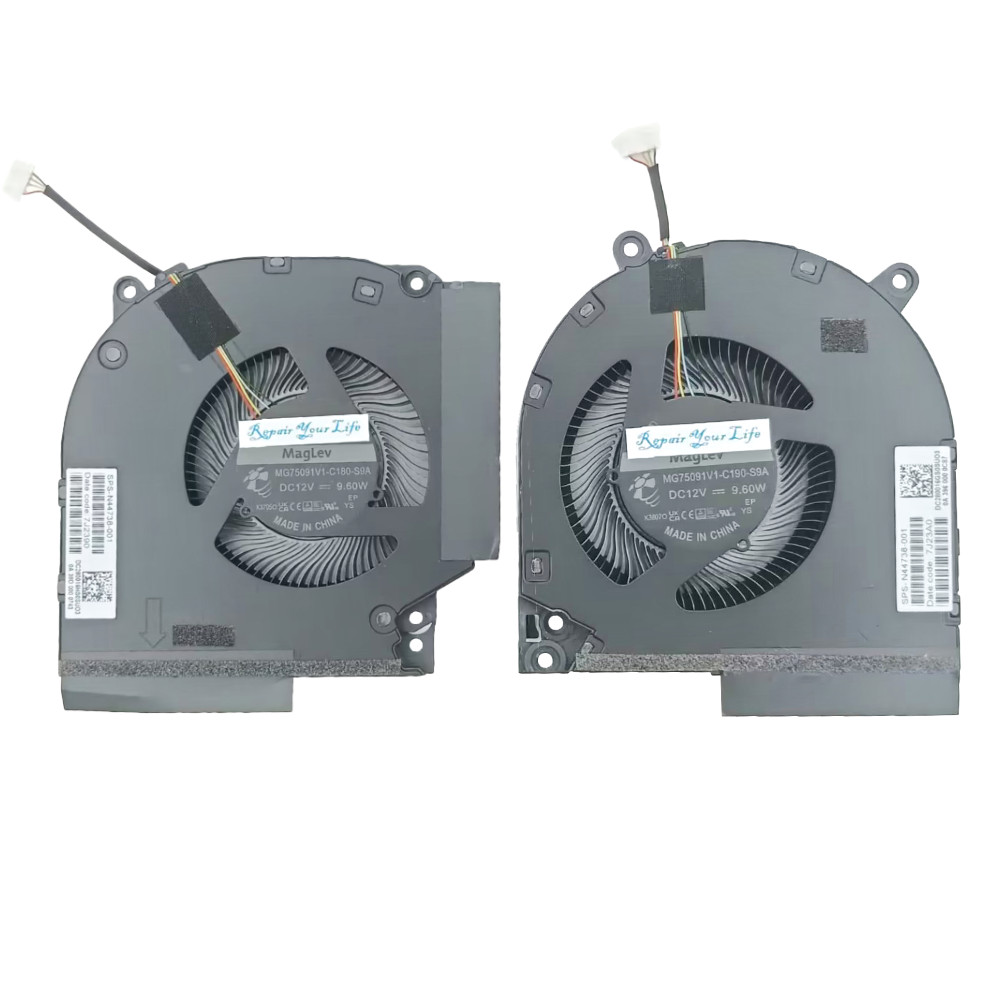 CPU GPU Cooling Fan for HP Victus Gaming Laptop 16-R TPN C169 N44738 001 Notebook PC Cooler