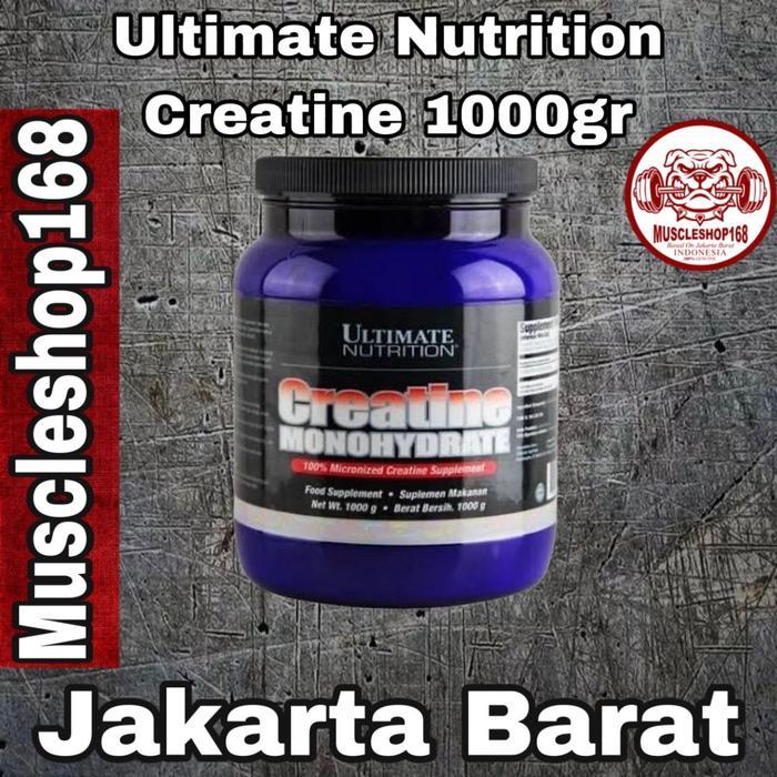 (COD) UN Creatine Monohydrate 1000 gr Powder 200 Serv Bubuk