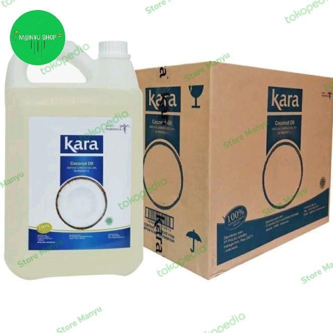 Kara Minyak Goreng Kelapa Ukuran 5 Liter (1 dus isi 4 jerigen)
