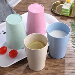 Gelas Wheat Straw Set Cangkir Plastik Warna 4 In 1 Cups Wheat Cup Set Toothbrush Cup
