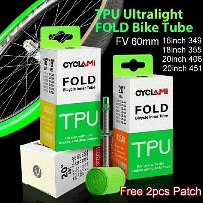 PROMO Cyclami Ban Dalam Seli Sepeda Lipat 16inch 18inch 20inch Terlaris