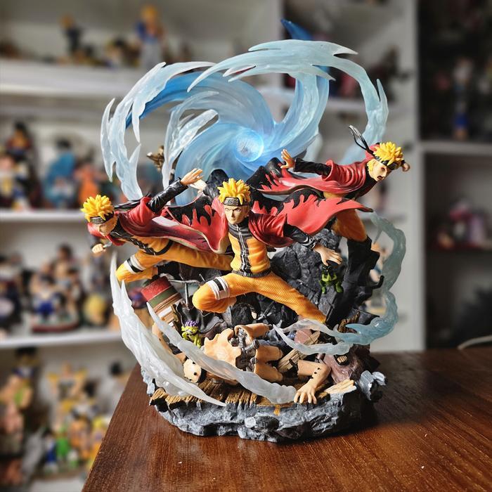 Terbaru Naruto Uzumaki Wind Vortex Naruto Shippuden 30cm Action Figure PVC D-DYX007 Barang