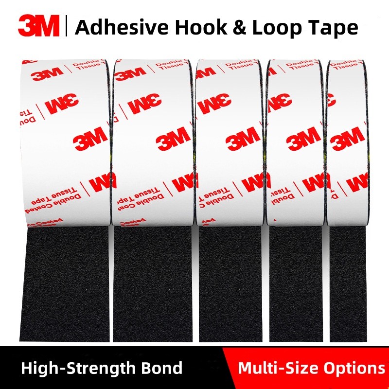 3M Back Adhesive Tape, Strong Curtain Window Screen Hook Loop Tape Double-Sided Tape, Self-Adhesive
