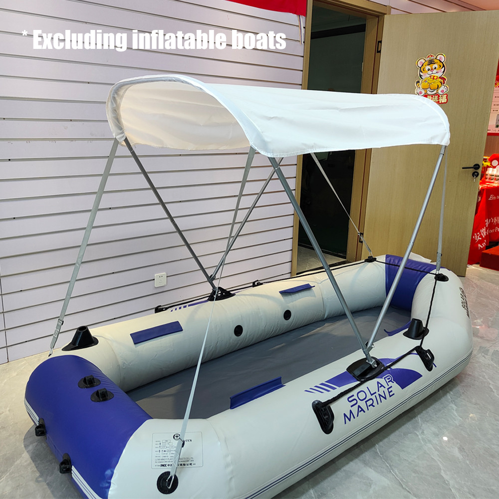Boat Awning Waterproof UV-Proof Portable Folding Kayak Sunshade Iatable Boat Awning Tent Sunshade