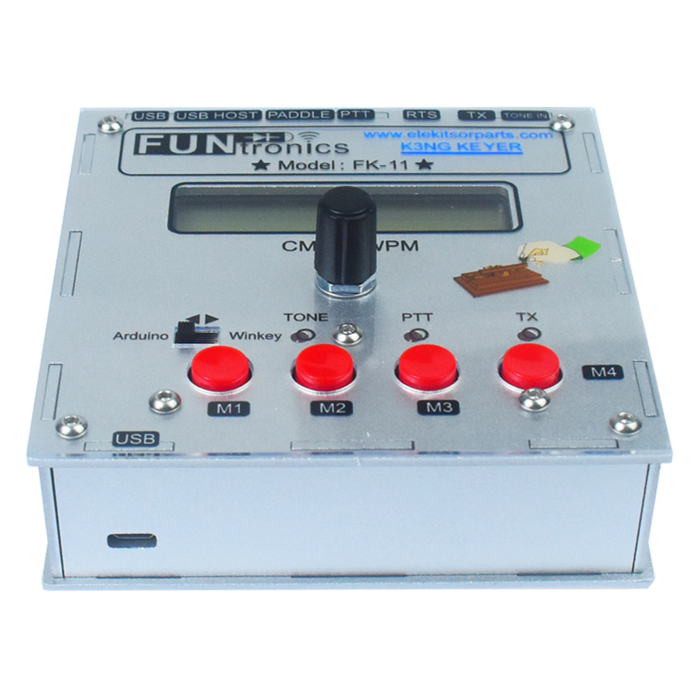 BARU K3NG Keyer Radio Telegraph Keyer CW Exerciser Learning K3NG HamRadio Telegram Trainer USB Keybo