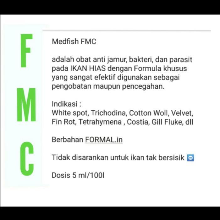 MEDFISH FMC F M C OBAT IKAN JAMUR WHITE SPOT JAMUR GATAL EKOR RUSAK