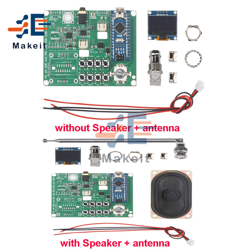 STOK TERBATAS SI4732 All Band Radio Receiver FM AM (MW and SW) and SSB (LSB and USB) with Audio Band